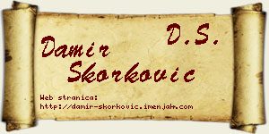 Damir Skorković vizit kartica